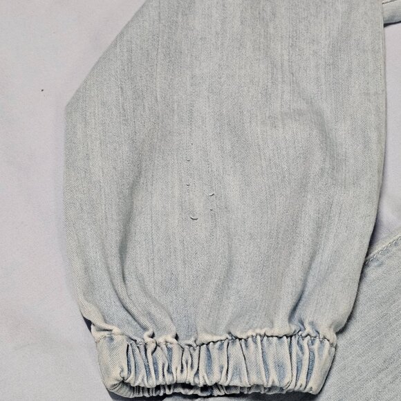 MOTHER Crop The Jumpsuit Sleeveless Light Blue Women Size S - Picture 15 of 16